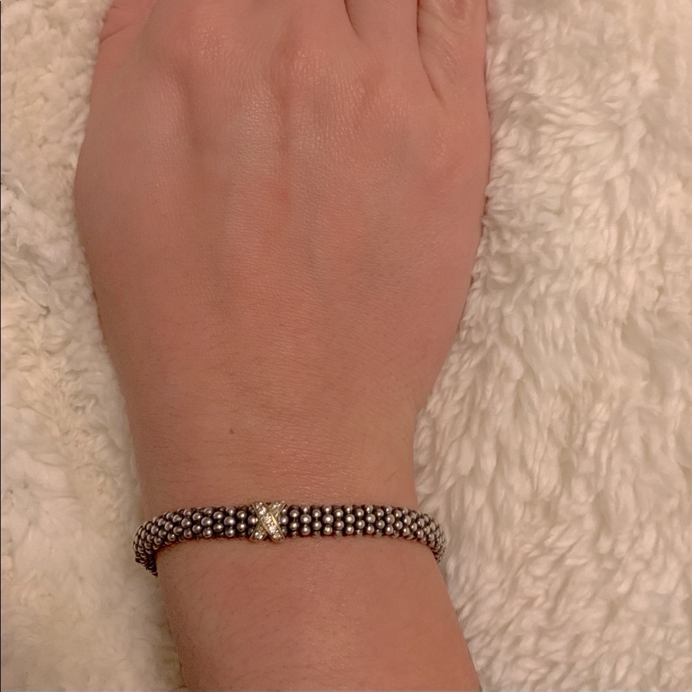 Lagos Diamond Single x Caviar bracelet